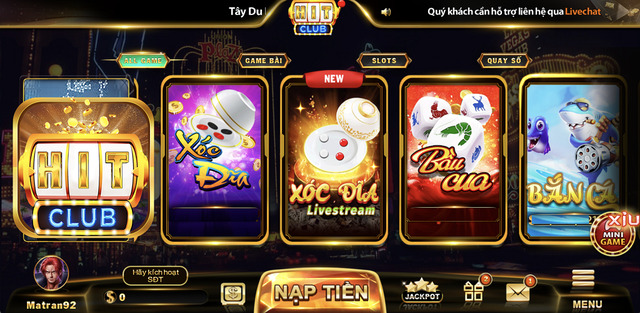 Cổng game đánh bài online HIT CLUB