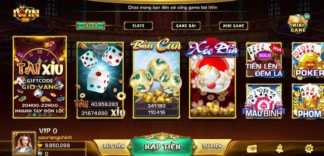 Cổng game đánh bài online IWIN CLUB