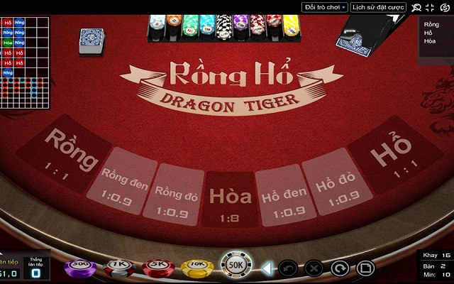 Tìm hiểu về các cửa cược trong game Rồng hổ online
