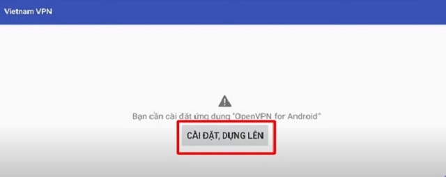 Nhấn vào mục cài đặt, dựng lên