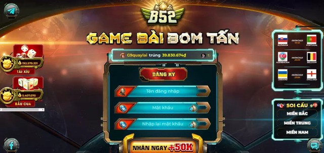 Hướng dẫn cách đăng ký tài khoản chính thức tại game bài b52