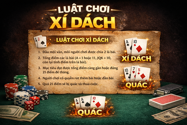 Luật chơi xì dách chi tiết nhất để bạn chiến mọi ván đấu Luật chơi xì dách chi tiết nhất để bạn chiến mọi ván đấu