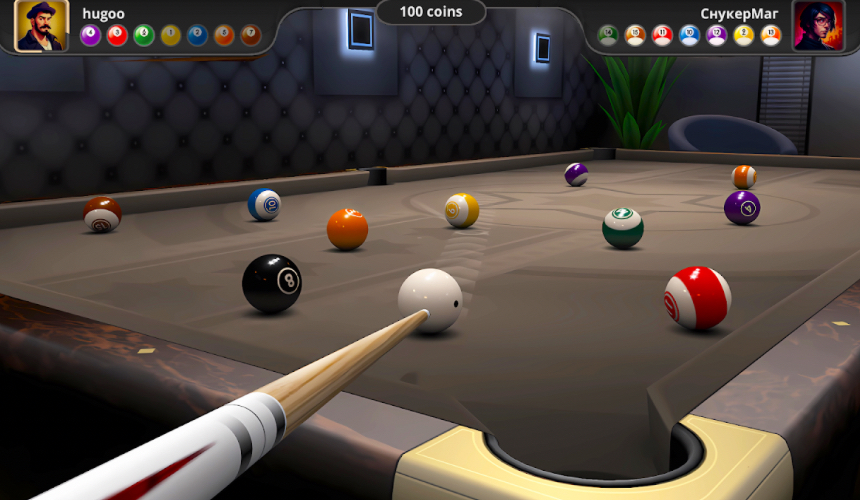 Đồ hoạ 3D của các tựa game bida online được mô phỏng rất sống động.
