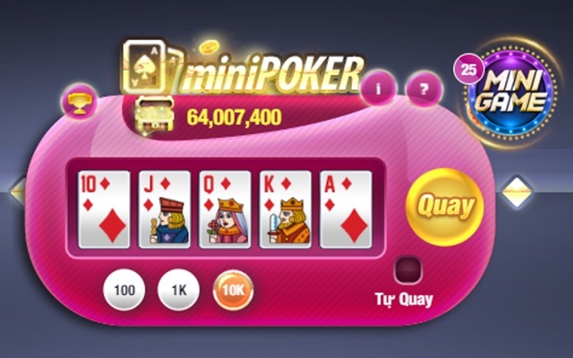 Mẹo chơi mini poker luôn thắng - Bí kíp săn hũ lớn
