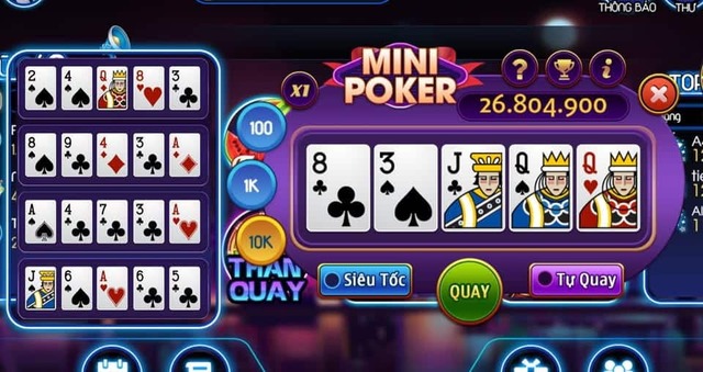 Quản lý tiền cược và thời gian chơi hợp lý với các sảnh Mini Poker