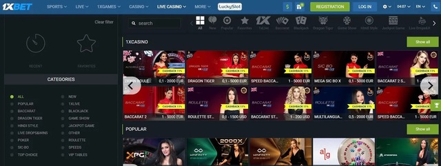 Sòng bạc 1xBet: Trò chơi có tỷ lệ thắng cao nhất