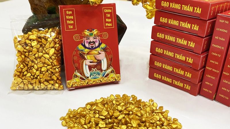 Sử dụng gạo vàng Thần Tài hóa giải Sử dụng gạo vàng Thần Tài hóa giải