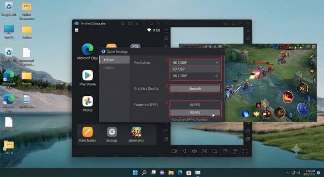 Thiết lập Game Settings và điều chỉnh cấu hình Game
