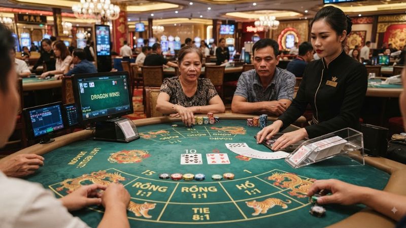 Nên tránh xa cửa Hòa khi tham gia trò chơi Rồng Hổ