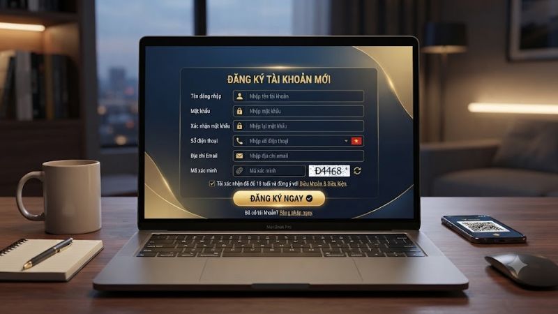 Đăng ký tài khoản cực dễ